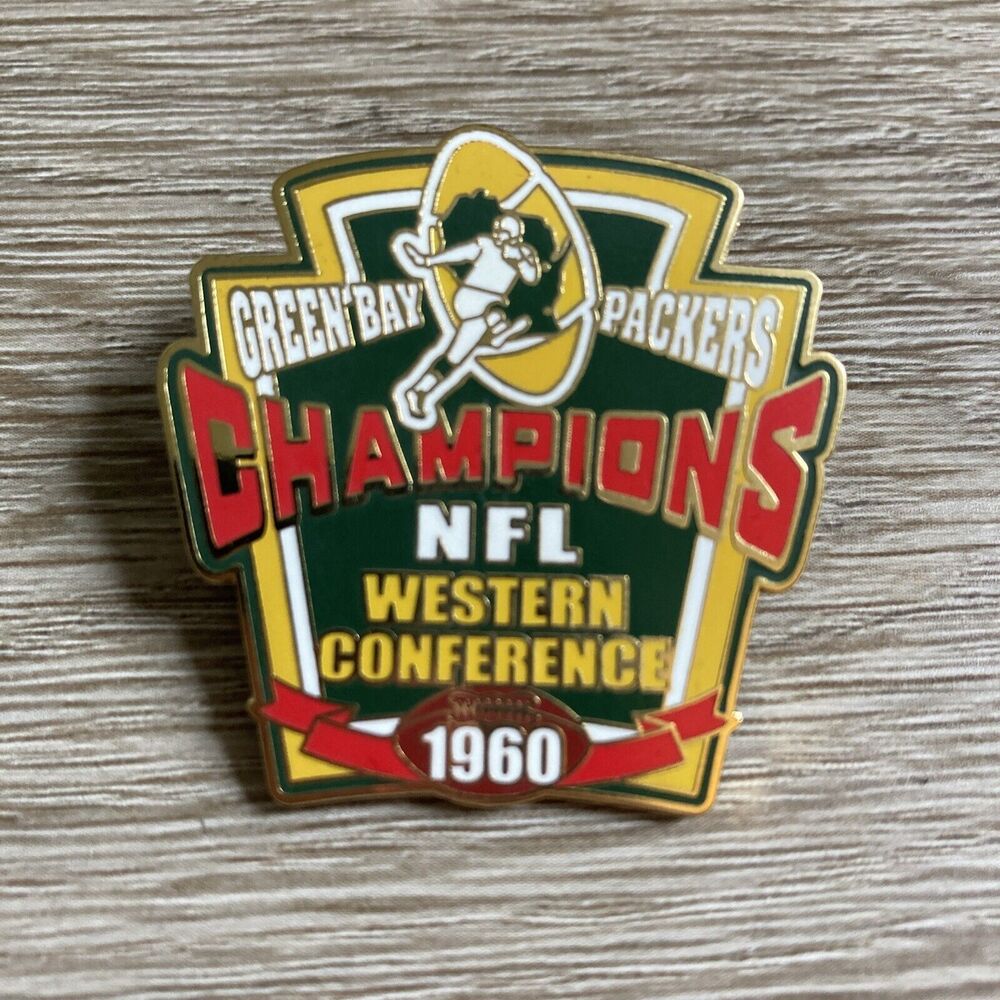 1960 Green Bay Packers Western Conference Champions Pin Willabee Ward Collection
